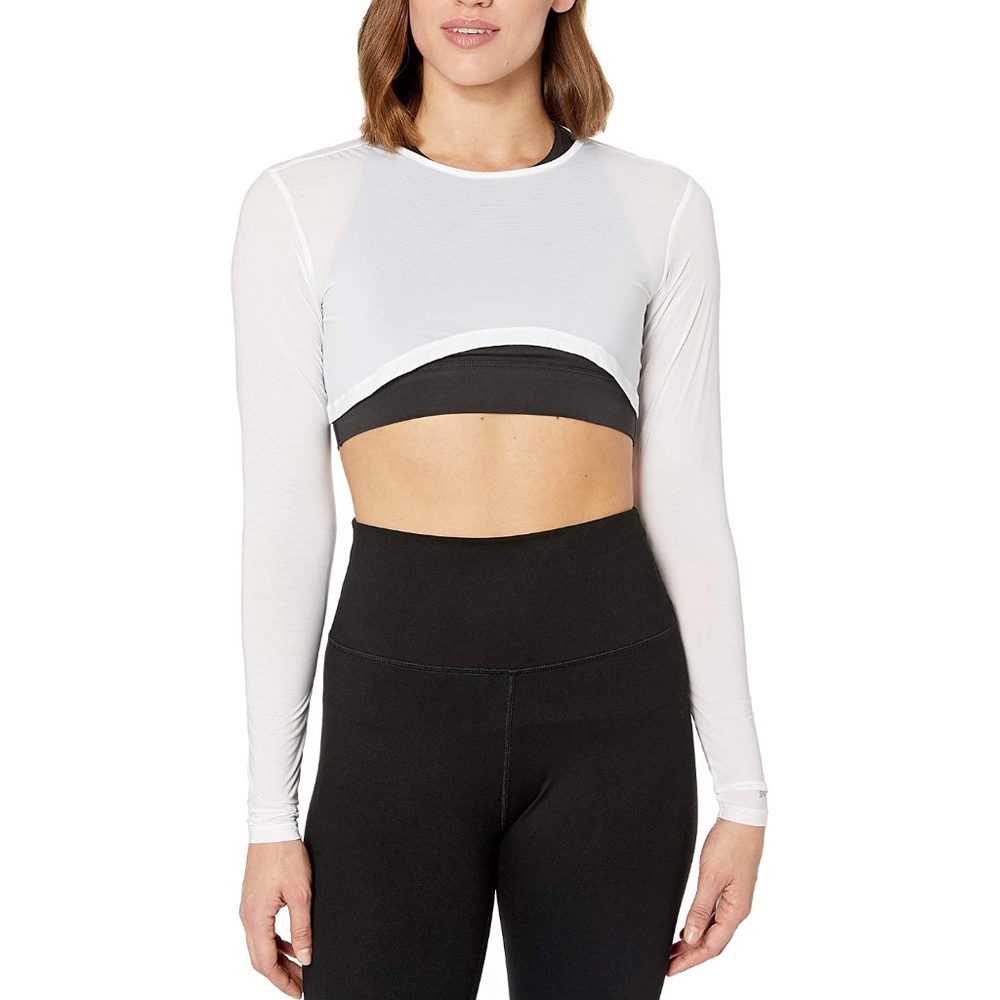 Sun Block Crop Top -Sunsense® 35 SPF -Jamie Sadock White